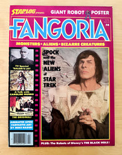 Vtg Fangoria Magazine #4 Leonard Nimoy, Star Trek, Giant Robot Poster - Feb 1980