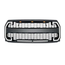 Front Bumper Grill Raptor Style Grille w/LED Lights For 2015-2017 Ford F150
