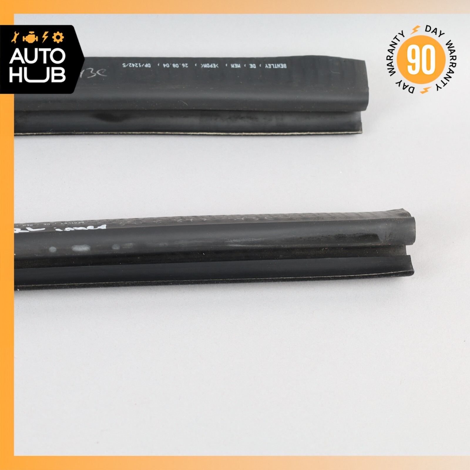03-17 Bentley Continental GT Coupe Rear Left & Right Quarter Glass Seal OEM