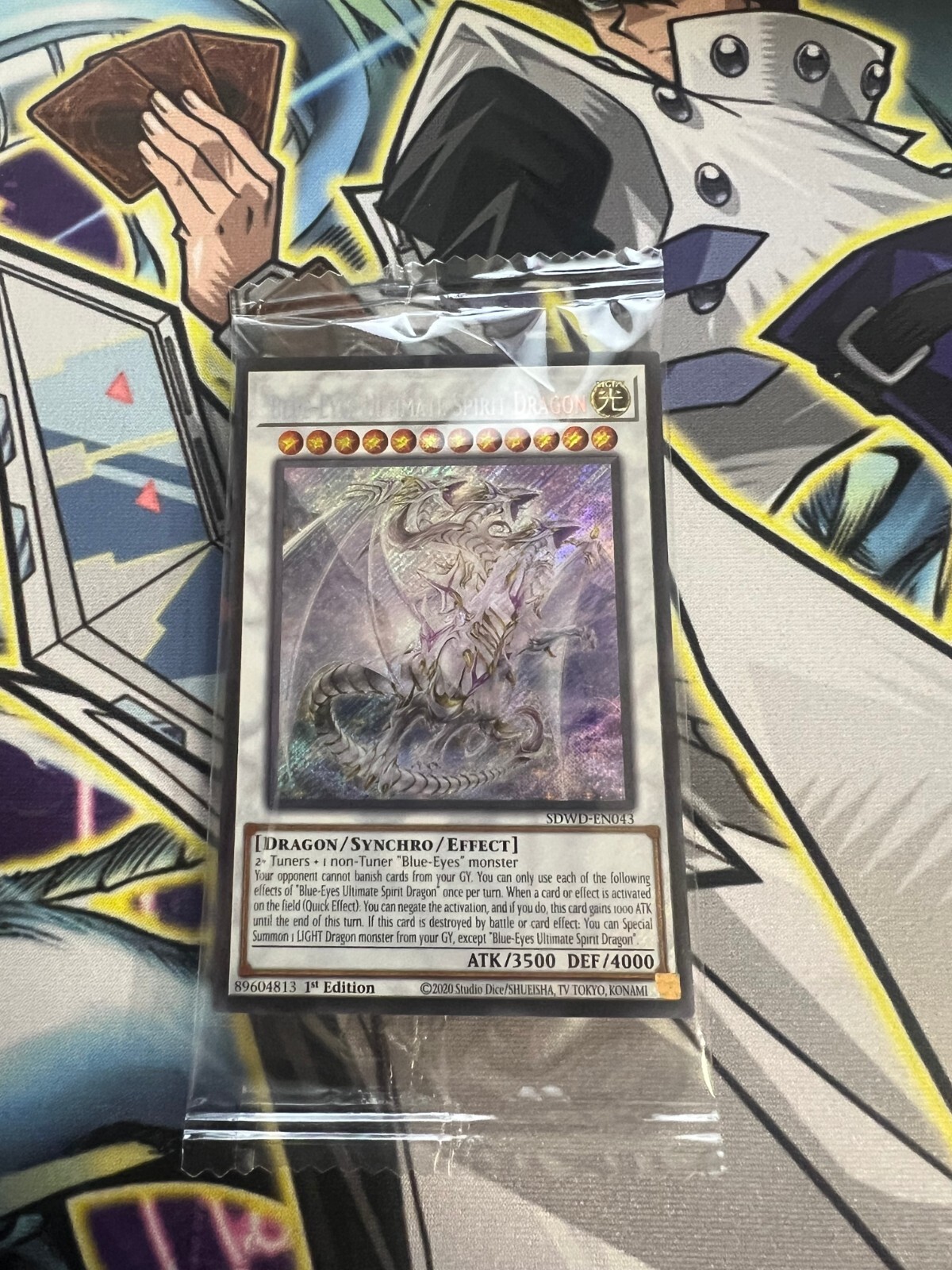 BLUE-EYES ULTIMATE SPIRIT DRAGON SECRET RARE SEALED SDWD-EN043 NM YUGIOH