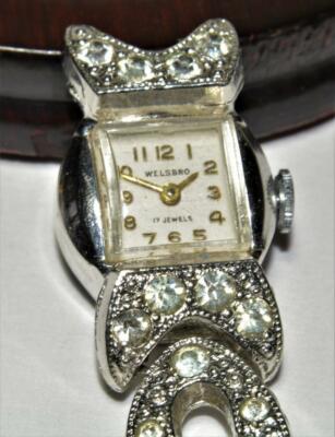 VTG 1950s Welsbro Swiss Made manual wind 17j ladies watch 