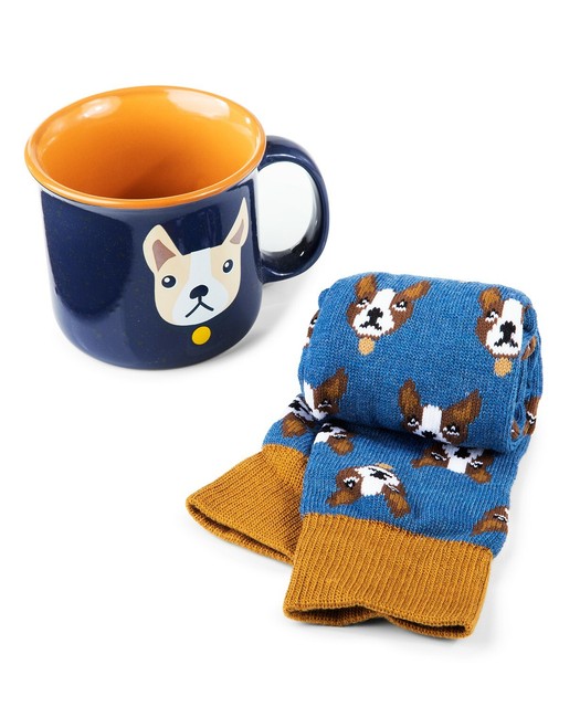 Totes Men's Mug & Socks Gift Set Bulldog NIB eBay