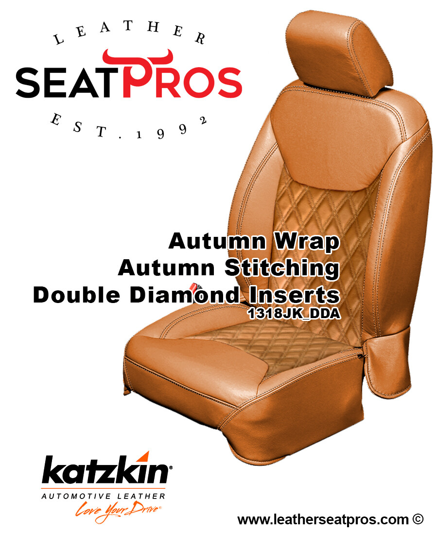KATZKIN Leather Seat Covers for 1318 Wrangler JK 2 4 Door Autumn