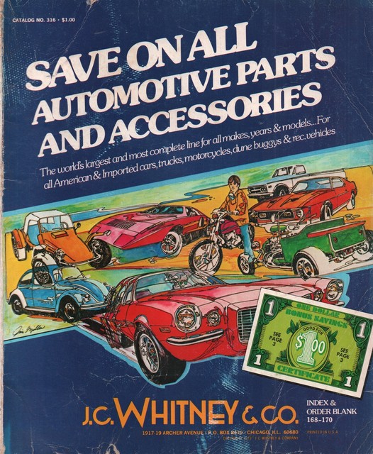 J C Whitney Illustrated Automotive Parts & Accessories Catalog No 316D