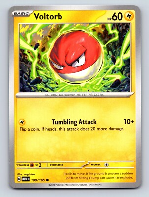 Voltorb HP 60 Tumbling Attack Power Yellow Electric Pokémon