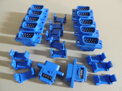 12 pack D-SUB DB9 9 Pin Male IDC Type Crimp Connector for Flat Ribbon Cable