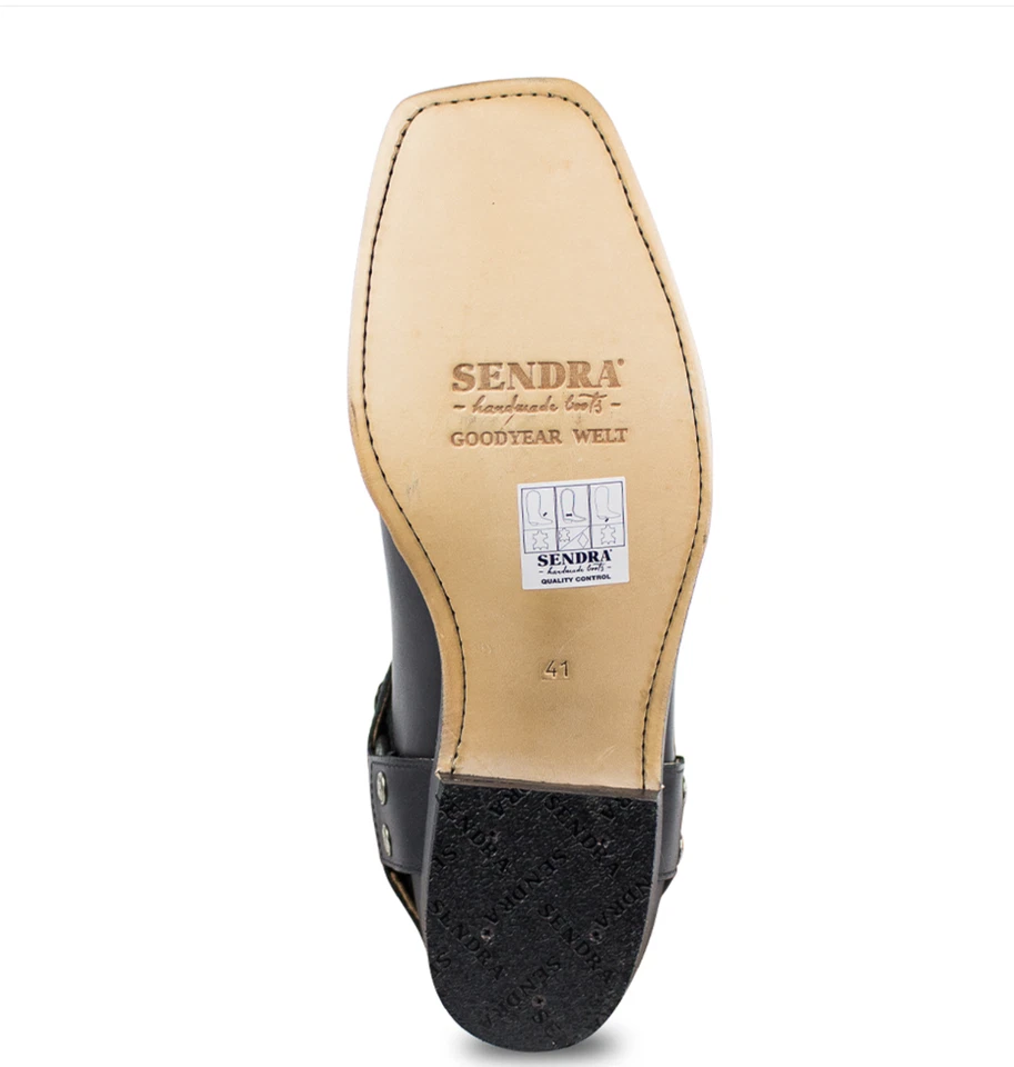 2380 Bottes Sendra bout carré noir UNISEXE - Photo 2/2