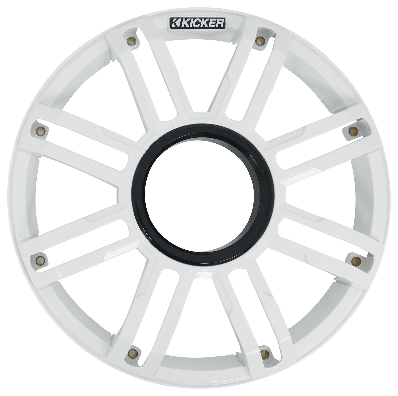 Морской лодочный сабвуфер KICKER 51MWE104 10 мощностью 400 Вт RMS с чернымибелыми сабвуферными решетками