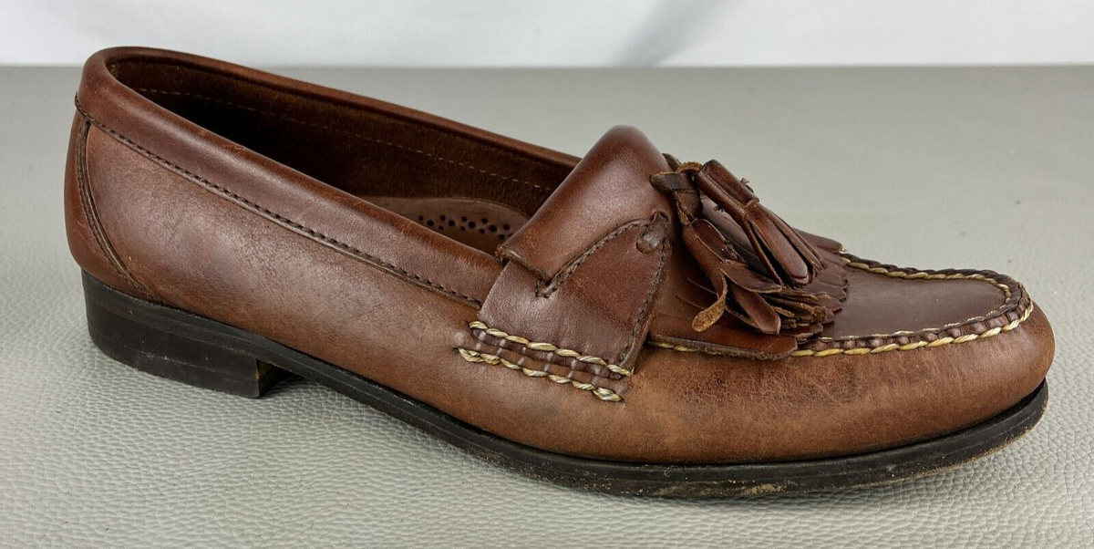 ✨Johnston & Murphy dress shoes Brown leather size 9.5 with tassels✨ Men main image 3