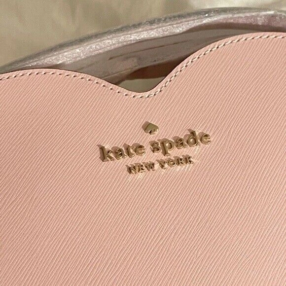 Borsa a tracolla nuova con etichette Kate Spade Love Shack Heart rosa pelle WKR00339