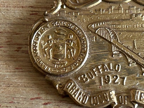 Odd Fellows IOOF Watch FOB 1927 Buffalo Grand Lodge NY Antique Vintage - Bild 5 von 18