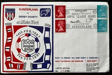 Sunderland v Derby County 14th February 1987 Dawn First Day Cover