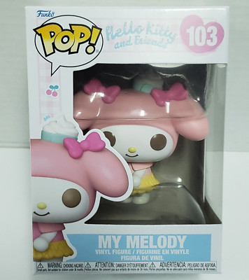 MY MELODY - Hello Kitty and Friends Funko POP! #103 Collectible Figure BOX WEAR