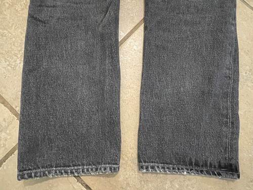 Agolde 90’s Jeans Fade Black Size 25 Button Fly High Rise - Picture 8 of 10