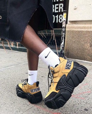 2018aw VETEMENTS SWEAR SNEAKERS HEEL CHUNKY MEN RARE CASUAL SHOES 41 26CM  NEW 7630053215989 | eBay
