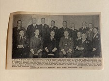 AL Meeting Connie Mack Charles Comiskey Ban Johnson 1908 Baseball 4X6 Picture