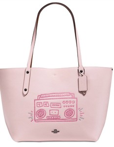 coach market tote ice pink