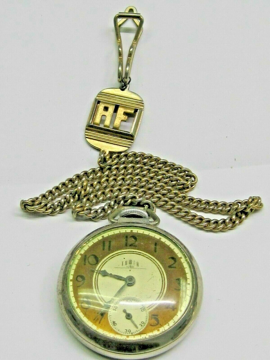 VINTAGE THE E INGRAHAM CO. BRISTOL CONN. POCKET WATCH 51