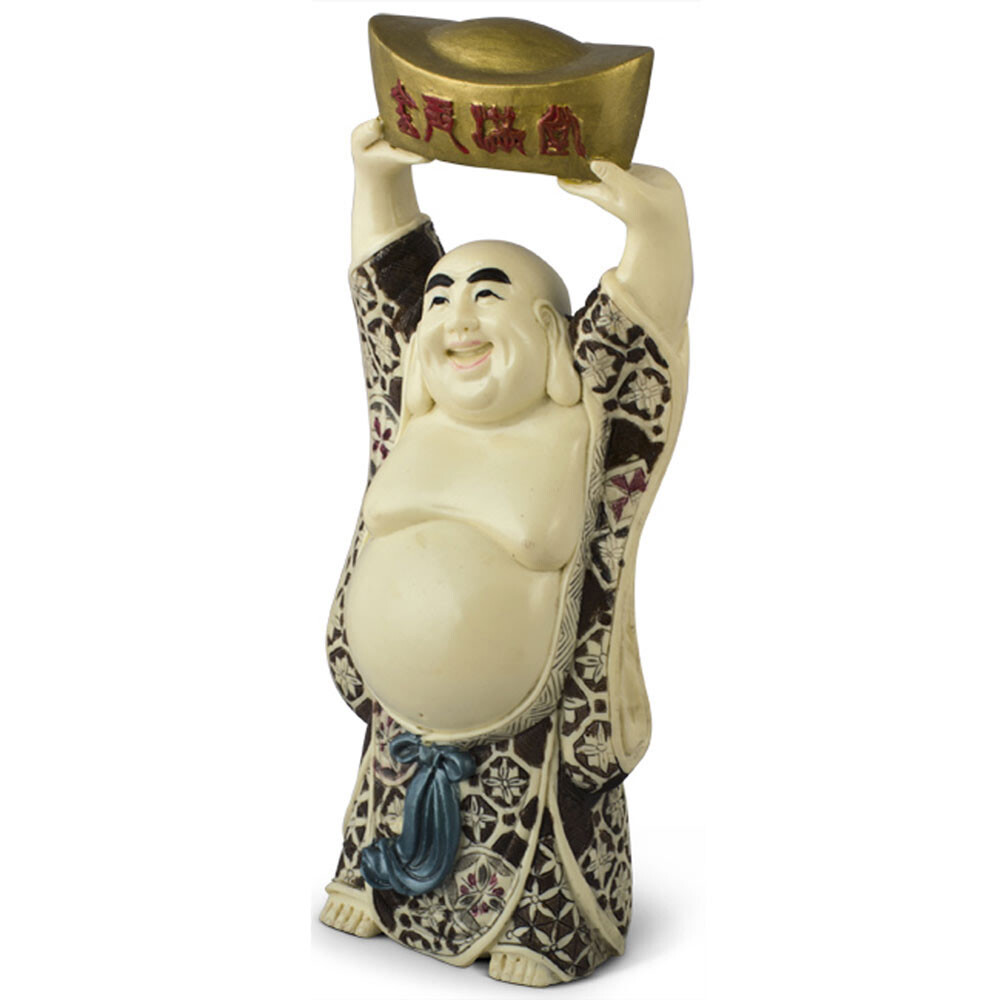 US Seller - Happy Buddha with Golden Nugget Asian Statue | eBay
