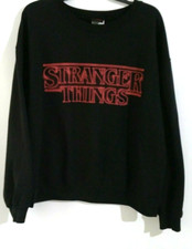 Stranger Things Netflix Sweatshirt Adult Unisex XL 15-17 Black Red