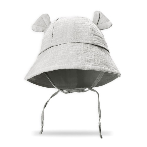 Personalised infant Bucket Hat Bear Beach Sun Cap Baby Custom Name Adjustable AU - Picture 23 of 30