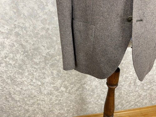 Chaqueta Blazer Hackett London Marrón Mezcla Lana Doble Cara Medio Forrada 46, EU 56 - Imagen 5 de 11