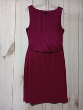Ann Taylor Dress Ladies Large Magenta Sleeveless