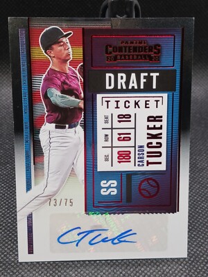2020 Panini Contenders Draft Ticket Autograph #ed /75 - Carson Tucker #DPT2-CT