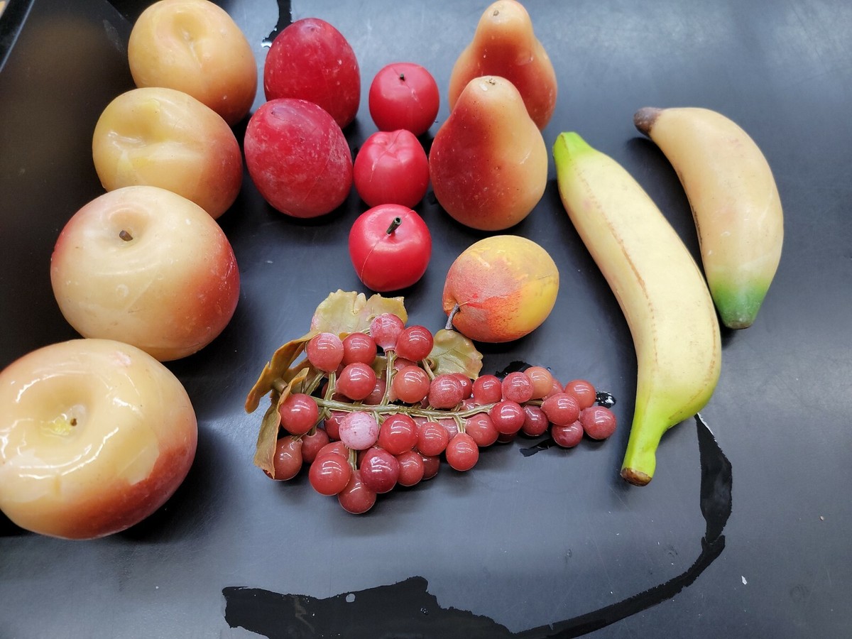 Artificial Fake Fruit Mix Realistic Decoration Display - 14 wax