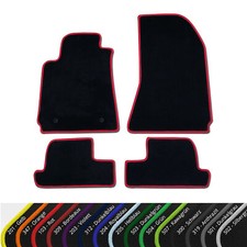 Fein Velours Fußmatten für Alfa Romeo Brera 05-10 mit Halter Randfarbe wählbar