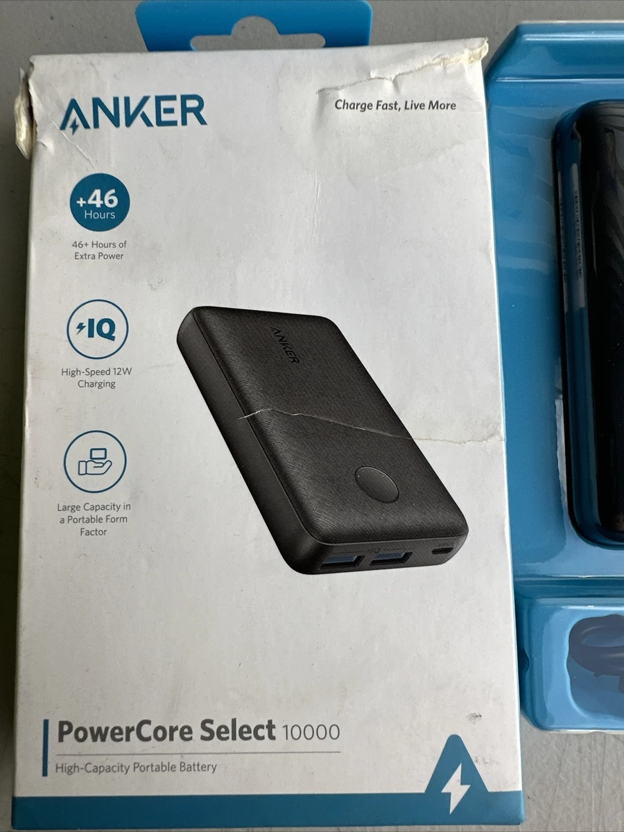 Anker PowerCore Select 10000  2-Port Portable Charger Black