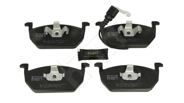 Vorderachse Hart 256 545 Bremsbelagsatz, Scheibenbremse FüR Audi,Seat,Skoda,Vw-image