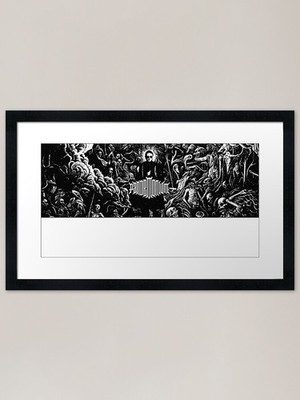 Vald - PANDEMONIUM Album Banner Fra gerahmt Wandbild Poster Leinwanddruck Bild