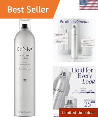 Volume Spray 25 - Super Hold Hairspray for All Hair Types, Flake-Free & 16 Fl Oz
