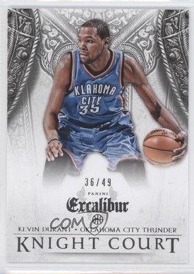 2014-15 Panini Excalibur Knight Court Silver 36/49 Kevin Durant #23 00d2