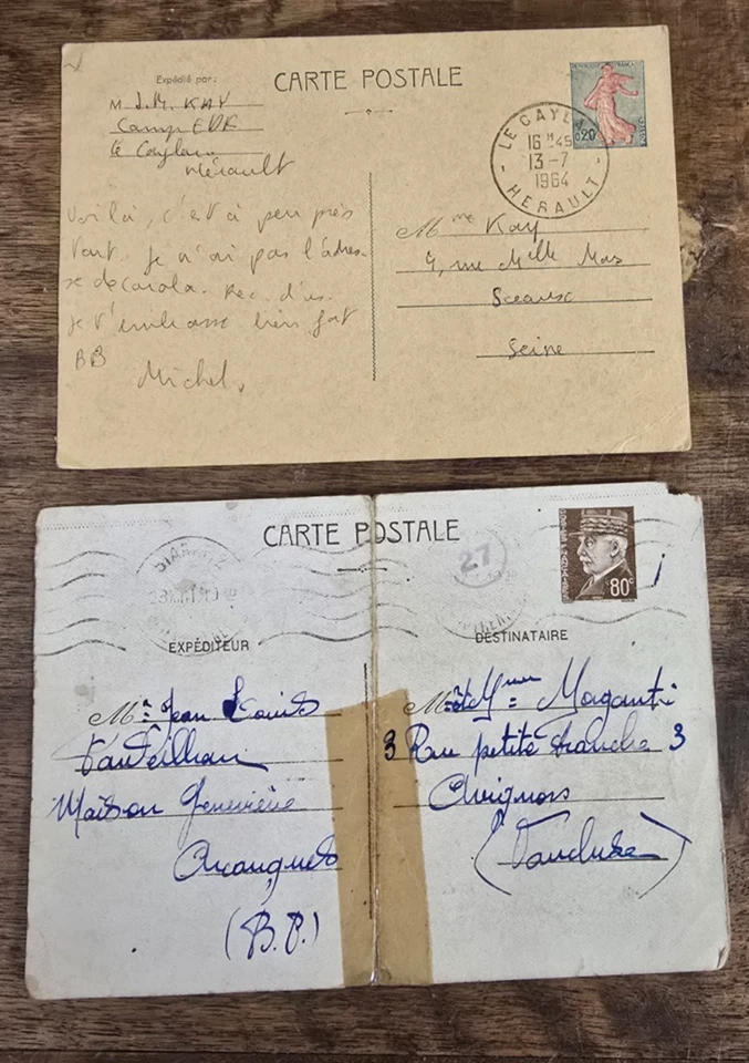 Lot 216. 2 Carte entier postaux ancienne 1941/1960 - Photo 1/1