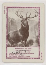 1897 US Playing Card Game of Famous Paintings Monarch of the Glen #C8 0w6