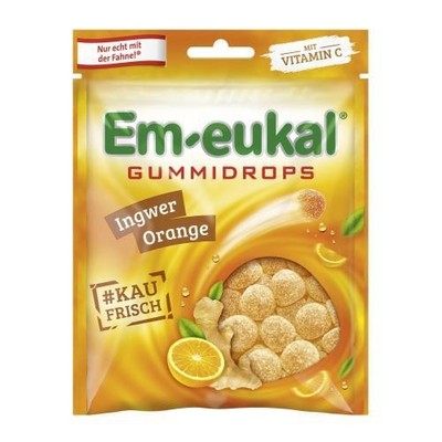 EM EUKAL Gummidrops Ingwer-Orange zuckerhaltig 90 g