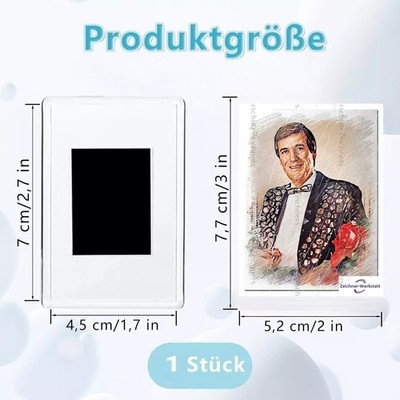 Bles Bridges--7dd--Druck im Mini Magnetrahmen