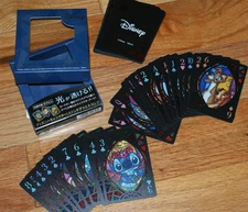 DISNEY STAINED GLASS DECK (by TENYO) -- fun, nostalgic plastic card deck    TMGS