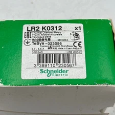 Schneider Electric TeSys Thermal Overload Relay 3.7 To 5.5A LR2 K0312 Motor Prot