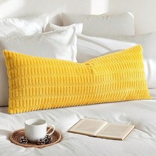Corduroy Decorative Throw Pillow Covers 16X16 Inch Super Soft Boho Striped