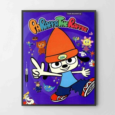 パラッパラッパー　B2 ポスター Poster PaRappa The Rapper Playstation PS1 Glossy Premium Unframed