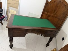 Scrivania Luigi Filippo In Noce Con Ripiano XIX Secolo Italia Metà 800