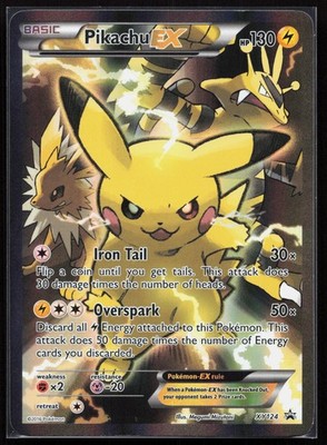 #4 Pikachu EX XY124 Black Star Promo 2016 Full Art Holo Rare Pokémon Card TCG