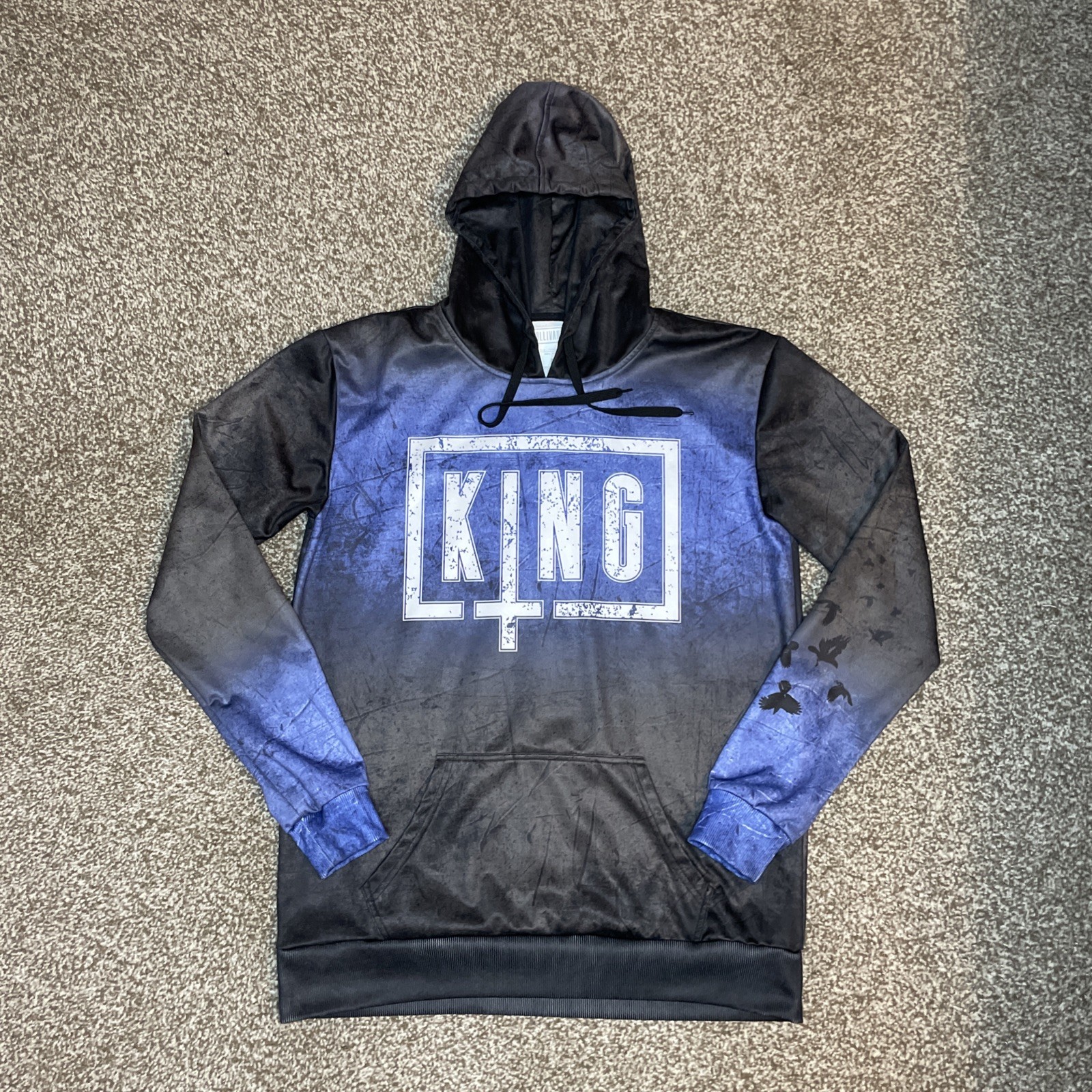 Hoodie Graphic Black Blue Night Scene Wear