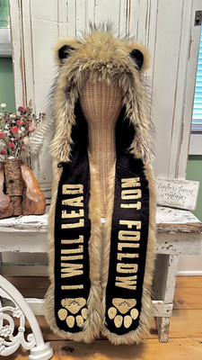 SpiritHoods Rare Unleashed Lion Big Cat Spirit Hood  Hat Jungle Safari Zoo King