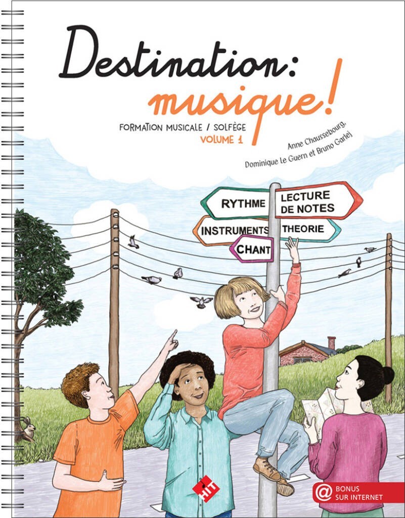 Destination musique Vol 1 formation musicale solfège livre apprentissage notes rythme
