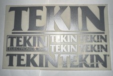 TEKIN Racing Gear Silver Decal Sticker 3 1/4  X 5 1/4  RC Car Vintage New