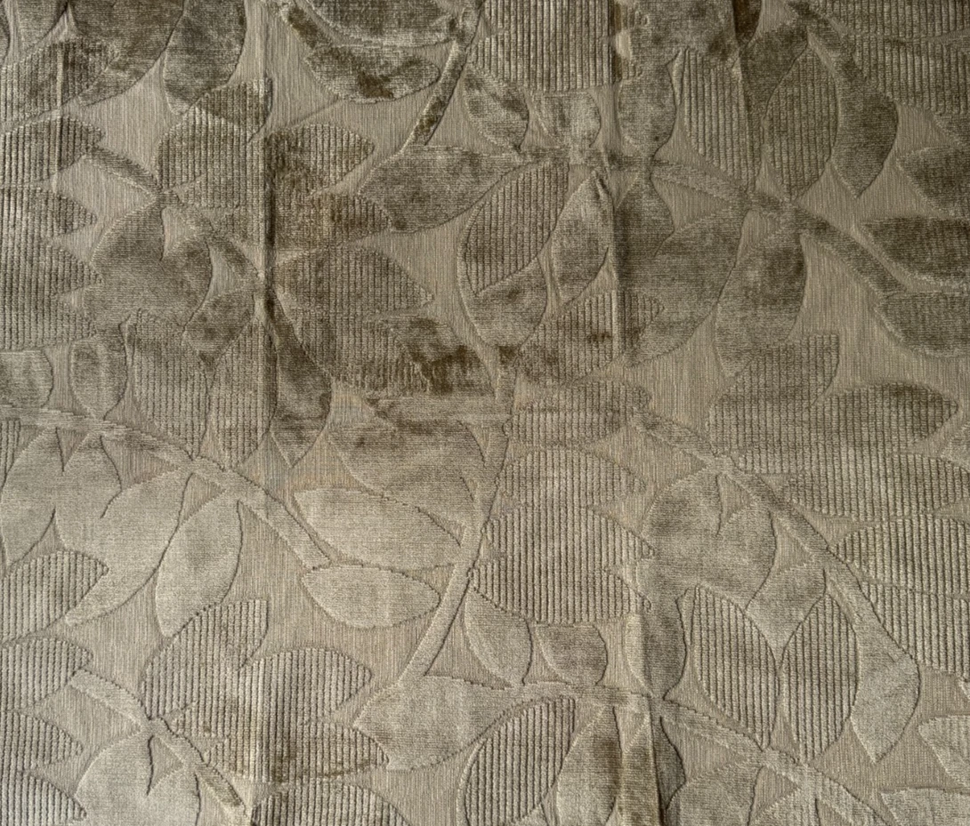 Groundworks Botanico Velvet Beige Fabric Remnant   24"x24"